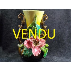 Earthenware vase old slip 