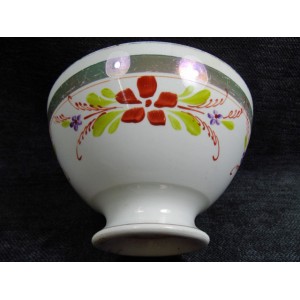 Old bowl hand painted decoration 