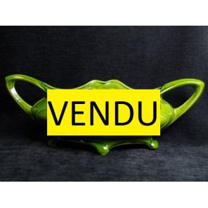 Jardinière en faïence barbotine époque art nouveau