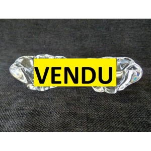 Paire de salerons en cristal de Daum