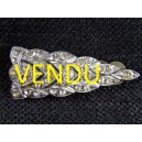 Broche art d&eacute;co orn&eacute;e de strass