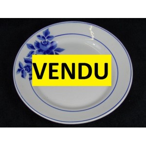 Assiette plate en fa&iuml;ence Taurion PB &agrave; Limoges 1