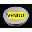 6 dessert plates Limoges porcelain