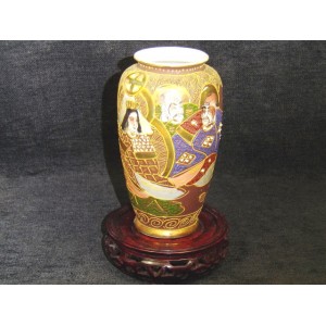 Vase en porcelaine Satsuma du Japon N°1