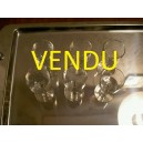 Ensemble de 6 verres &agrave; liqueur &agrave; pied anciens