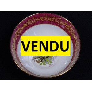 Bol en porcelaine signé D. Moreau décorateur