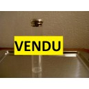 Flacon en cristal capuchon métal argenté