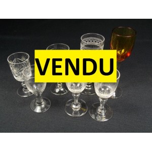 Lot 7 liqueur stemware