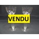 Pair of glass bulb vases
