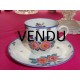 Cup and saucer Limoges porcelain