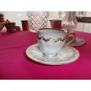 Tasse et sous-tasse en porcelaine de Paris 