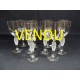 Series of 10 stemware white wine or crystal cooked wine