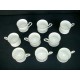 Tasses porcelaine Limoges estampillées Haviland 9 pièces