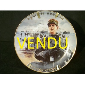 Porcelain plate commemorating the 50th anniversary of the landing 