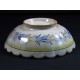 Hollow ancient earthenware plate signed HB (Quimper)