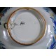 Hollow ancient earthenware plate signed HB (Quimper)