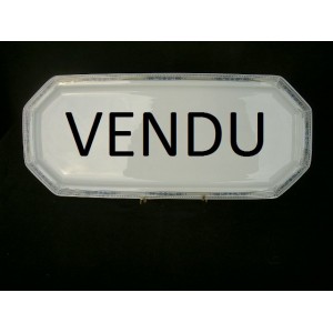 Plat &agrave; Cake porcelaine Jammet-Seignolles mod&egrave;le brodway