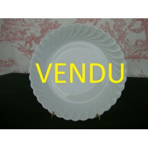 Set of 7 white porcelain soup bowls stamped Haviland