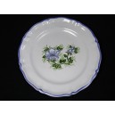 assiette bleu moustiers c fours