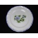 assiette bleu moustiers c fours