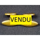 Paire de bouton de manchette en plaqu&eacute; or