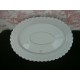 Plat oval porcelaine blanche modèle Torse Haviland