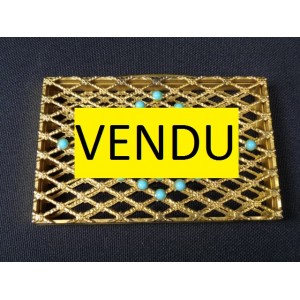 Box book or cigarettes gold metal