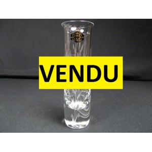 Crystal vase with lilies Saint Louis