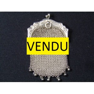 Little purse made of solid silver art nouveau