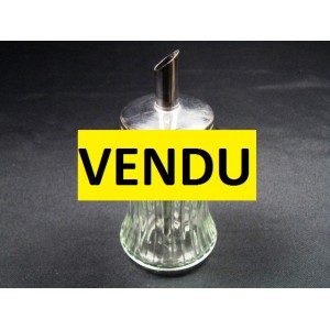 Sucrier de bistrot en verre et inox