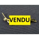 Broche vintage avec cristaux bruns