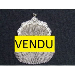 Petite bourse en argent massif de style art nouveau