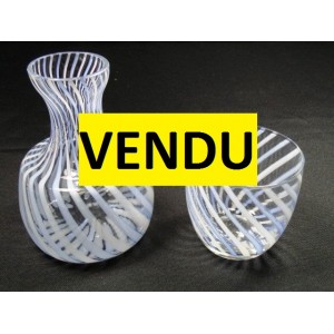 Service de nuit en verre de Murano (ou de Clichy)