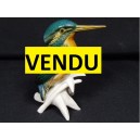 Bird kingfisher porcelain in Saxony