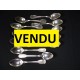 12 dessert spoons metal silver Ercuis