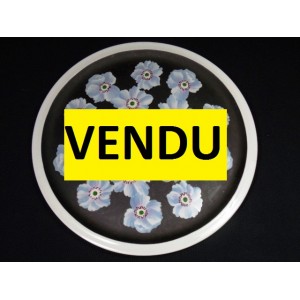 Plateau rond en porcelaine Théodore Haviland