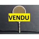 Silver metal hand mirror (or silver)