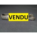 Metal silver sugar tongs art deco