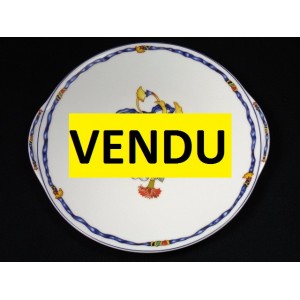 Round dish porcelain Bernardaud décor Borghese
