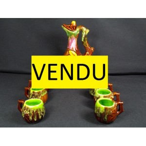 Ceramic liquor service Vallauris