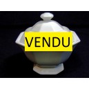 Sucrier en porcelaine blanche de Limoges