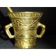 Petit mortier d'apothicaire en bronze