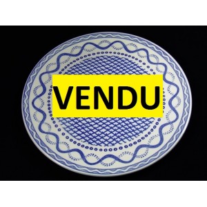 Plat à gâteau Gien modèle Aurélie