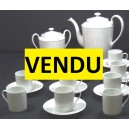 White porcelain coffee service Limoges
