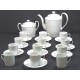 White porcelain coffee service Limoges
