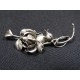 Broche art nouveau en argent 