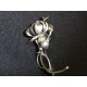 Art Nouveau silver brooch
