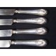 Set of 6 round table knives stuffed money