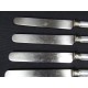 Série de 6 couteaux de table manche en argent fourré
