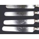 Set of 6 round table knives stuffed money
